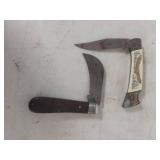 (2) Pocket Knife - Sabre and Eagle Design
