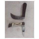 (2) Pocket Knife - Sabre and Eagle Design