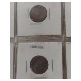 Collection of Foreign Coins in Holders