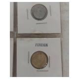 Collection of Foreign Coins in Holders