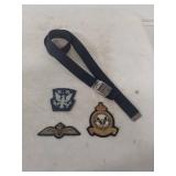 RAF Squadron Military Patches and Belt Collection