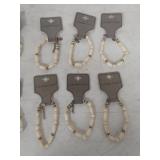 Colonial Crafts Bone Bead Bracelets Lot