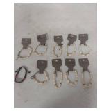 Colonial Crafts Bone Bead Bracelets Lot