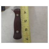 Western USA W75 Fixed Blade Knife with Sheath