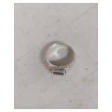 Sterling Silver Black Onyx Ring - Marked .925