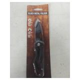 Black Metal Folder Pocket Knife