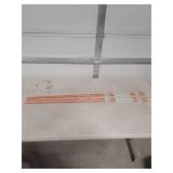 48-inch Orange Driveway Marker Stakes - Set of 4