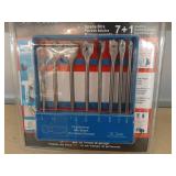 TG Tools 7+1 piece KIK Spade Drill Bit Set.