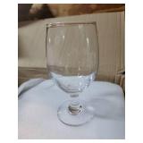 Patelai Set of 72 Clear Glasses 13.5 oz Water Goblet Glass Stemmed Water Glasses for Juice Wine Beer Tea Milk Cold Beverages Drinks Dishwasher Safe, Retail $200
