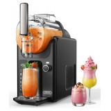 WETIE Slushie Machine, 82oz Slushy Maker with Adjustable Temperature, LED Display, Auto-Clean, 5-in-1 Frozen Drink Maker for Ice Cream, FrappÃ©s, Milkshake, Frozen Margaritas, 24H Running for Home, 