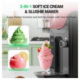 WETIE Slushie Machine, 82oz Slushy Maker with Adjustable Temperature, LED Display, Auto-Clean, 5-in-1 Frozen Drink Maker for Ice Cream, FrappÃ©s, Milkshake, Frozen Margaritas, 24H Running for Home, 