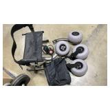 FEIMIRE Foldable Rolling Beach Walker with Lightweight Aluminum Frame & Ergonomic Handles for Outdoor, Mobility Aid for Elderly - Retail $625