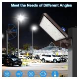 ledmo 480W LED Parking Lot Light,5000K 72000LM Super Bright Dusk to Dawn Outdoor Commercial Street Light IP65 Exterior Security Large Area Flood Lighting with 180Â°Adjustable Bracket - Retail $200