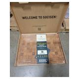 XXX Large Bamboo Cutting Board with Non Slip Feet and Over Sink Butcher Block Chopping Board Nice Solid Thick Wooden Juice Groove Huge Big XXl xlarge Best Hardwood Kitchen Counter Organic, Retail $74