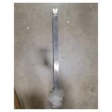 Deck Man 2Pack 36inch Cable Railing Post Stainless Steel Adjustable Angle End Post for 1/8\" Deck Cable Railing, Silvery, Retail $150