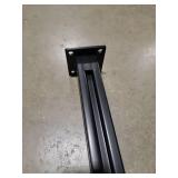 Tagifet Black Glass Railing Post,304 Stainless Steel Glass Railing Post: Sturdy and Durable, Suitable for Balustrade,Stairs, Deck,Balcony and Pool (Corner Post, 39.3 inch / 100 cm), Retail $85