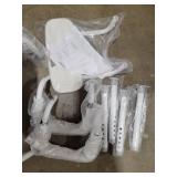 4 in 1 Bedside Commode for Seniors,Portable Toilet for Adults with Arms & Removable Bucket,Height Adjustable Commode Chair for Toilet Swivel Shower Chair for Inside Shower for Handicapped, Adults,