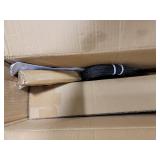 Patavin Complete Set 36\" Cable Railing Post Kit, Black 25-35Â° Angle Drilled Stair Railing Post, Invisible Cable Railing System Kit, 1/8\" Stainless Steel Cable, 2Pack with Cable Grommets (No Handr