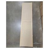 SSWBasics 5 Foot 4-Panel Folding Pegboard Stand for Crafting - Versatile Pegboard Display and Room Divider - Paint-Ready Surface for Customization - Perfect for Trade Shows, Flea Markets, and Home, Re