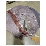 HYYTEIBL 23.4\" Round Glass Dining Table, Modern Circular, Sturdy Base and Perfect for 2-4 Seat, Bistro Style for Dining Room, Living Room, Balcony, Cafe, Retail $84