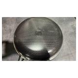 HexClad Hybrid Nonstick 12-Inch Frying Pan with Tempered Glass Lid, Stay-Cool Handle, Dishwasher-Friendly, Oven-Safe Up to 900Â°F, Induction Ready, Compatible with All Cooktops - Retail $198