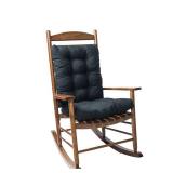 Indoor Outdoor Rocking Chair Cushions Pack of 1, Patio Chair Cushion High Back Chair Seat Cushions for Garden Patio Furniture, Black - Retail: $26