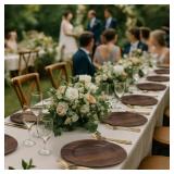 10 Pack Farmhouse Charger Plates, 13