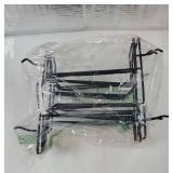 6 Pack Literature Display Shelf for Pegboard, Metal Wire Peg Board Magazine Holder, Pegboard Shelves Accessory for Trade Shows, Exhibitions, Offices, and Retail Stores, Black - Retail: $22