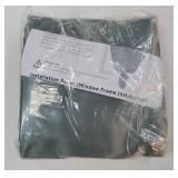 Self Adhesive Portable 100% Blackout Curtains Simple and Easy to Install Bedroom Window Thermal Insulated Kitchen Room Darkening Black Small Drapes 1-Pack - Retail: $24