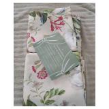 Floral Curtains 84 Inch Long Living Room Boho Drapes Bedroom 2 Panels Semi Sheer Floor Length Window Curtain Panels Vintage Rod Pocket Tassel Farmhouse Nursery Window Treatments - Retail: $57