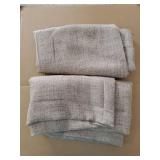 Linen Curtains Living Room Rod Pocket Semi Sheer Curtain Burlap Light Filtering Thick Linen Drapes for Bedroom, 38 x 63 inches Long, Taupe, Set of 2 Panels - Retail: $20