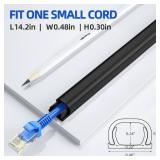 Wire Covers for Cords on Wall, 128in Cord Hider Cord Covers for Wires on Wall, Mini Cable Wire Hider, Self-Adhesive Easier Installation Cable Cover Organizer, W0.48 H0.3in, Black - Retail: $9