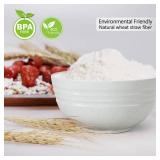 Unbreakable Cereal Bowls, 25 OZ Wheat Straw Bowls Microwave and Dishwasher Safe BPA-Free Eco-Friendly Bowl Beige Color for Cereal, Serving ,Soup, Oatmeal, Pasta and Saladï¼Set Of 6ï¼ - Retail: