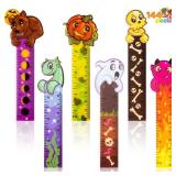 Halloween Bookmark Rulers, Ruler Markers Party Favor Pack (6 Designs) with Halloween Themed Print for Party DÃ©cor, Classroom Rewards Supplies, Goodie Bag Filler, Kid Trick or Treat Prize - Retail: 