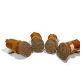 Dog Boots, HiBallBall 4 PCS Dog Shoes for Small Pets Dogs, Anti-Slip Snow Boots, Paw Protectors (Brown, Size2) - Retail: $10