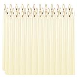 36 Pack Ivory White Taper Candles, 7-8 Hours Burn Time, Unscented, Smokeless and Dripless, 0.8 x 10 Inch Dinner Candle Set for Household, Wedding, Party and Home DÃ©cor Candlesticks - Retail: $22