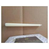 36 Pack Ivory White Taper Candles, 7-8 Hours Burn Time, Unscented, Smokeless and Dripless, 0.8 x 10 Inch Dinner Candle Set for Household, Wedding, Party and Home DÃ©cor Candlesticks - Retail: $22