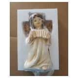 Christmas Angel Figurine Play The Accordion Decor. Light Up Halo Angels Statue for Festive Holiday Decor Featuring Angel Playing The Accordion, Resin 8.07 H Inch - Retail: $19,879