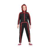 Light Up Stick Figure Costume Kids, Led Stick Man Costumes Child Boys Girls, Halloween Glow in Dark Stickman Cosplay Youth(Red, 16) - Retail: $36