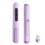 QUI Presentation Clicker for PowerPoint, RF 2.4GHz USB C Wireless Presenter Remote with Volume Control, PowerPoint Clicker Slide Advancer for Mac, Windows, Laptop, Keynote - Retail: $20