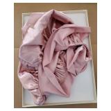 Adjustable Satin Bonnet for Sleeping Women Double Layer Hair Bonnet Reduce Friction Prevent Frizz Natural Curly Hair - Retail: $13