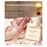 Adjustable Satin Bonnet for Sleeping Women Double Layer Hair Bonnet Reduce Friction Prevent Frizz Natural Curly Hair - Retail: $13