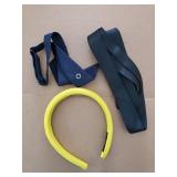 3 Pcs Private School Socialite Scene Costume Accessory for Halloween Vintage-inspired Socialite Unchained it Girl Aesthetic with Vintage Headband and Crisscross Necktie Set - Retail: $12