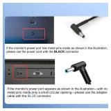 HP Monitor Power Cord 27 25" 23.8" 23" 21.5" 20" 19V Power Supply for HP Monitor 24f 22cwa 24m 23er 23es 27eb 32f vh240a 24ea 27 25vx ADPC1945 IPS LED Backlit Full HD Display - Retail: $15"