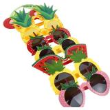 Fruit Eyeglasses Luau Party Sunglasses Funny Sunglasses Dress Props for Hawaiian Beach Luau Theme Party Supplies - Retail: $19