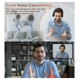 Wireless Headset, Bluetooth Headset with Noise Cancelling Microphone, Best Headphones with Mic Mute & USB Dongle for PC/Computer/Laptop/Cell Phones/Remote Work/Call Center - Retail: $56