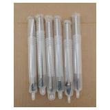 10mm Rotary Aluminum Cut Burr 6Pcs 6mm 1/4 Inch Shank 150mm Long Reach, Carbide Alloy Rotary Burr Set, Fit for Woodworking, Drilling, Metal Carving, Engraving, Polishing - Retail: $41