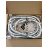 Shower Hose Extra Long 90 Inches Brushed Chrome Handheld Shower Head Hose with Brass Insert and Nut - Lightweight and Flexible - Retail: $13