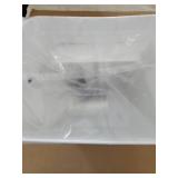 Indoor Compost Bin - 1.3 Gallons Hanging Small Trash Can with Lid for Kitchen Bathroom, Under Sink Kitchen Trash Can, Indoor Counter Compost Bucket with Lid, 5L(White) - Retail: $17