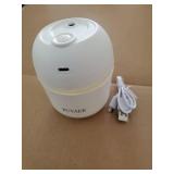 Portable Small Humidifier, WUTAER USB Personal Desktop Humidifier for Car, Office Room, Bedroom, Auto Shut-Off, 2 Mist Modes, Super Quiet(220ml, White) - Retail: $10